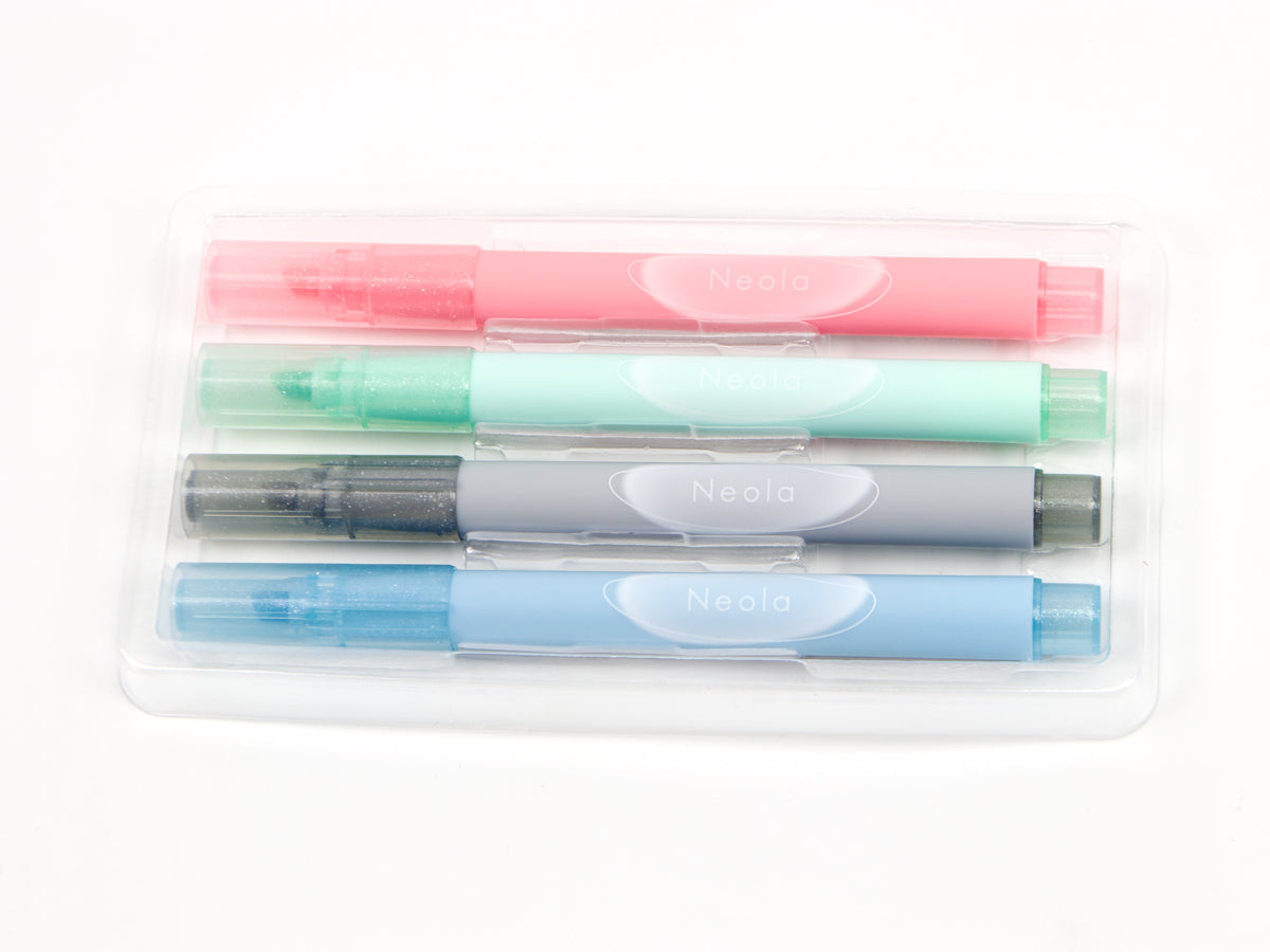 Sun-Star Neola Glitter Marker 4 Color Set