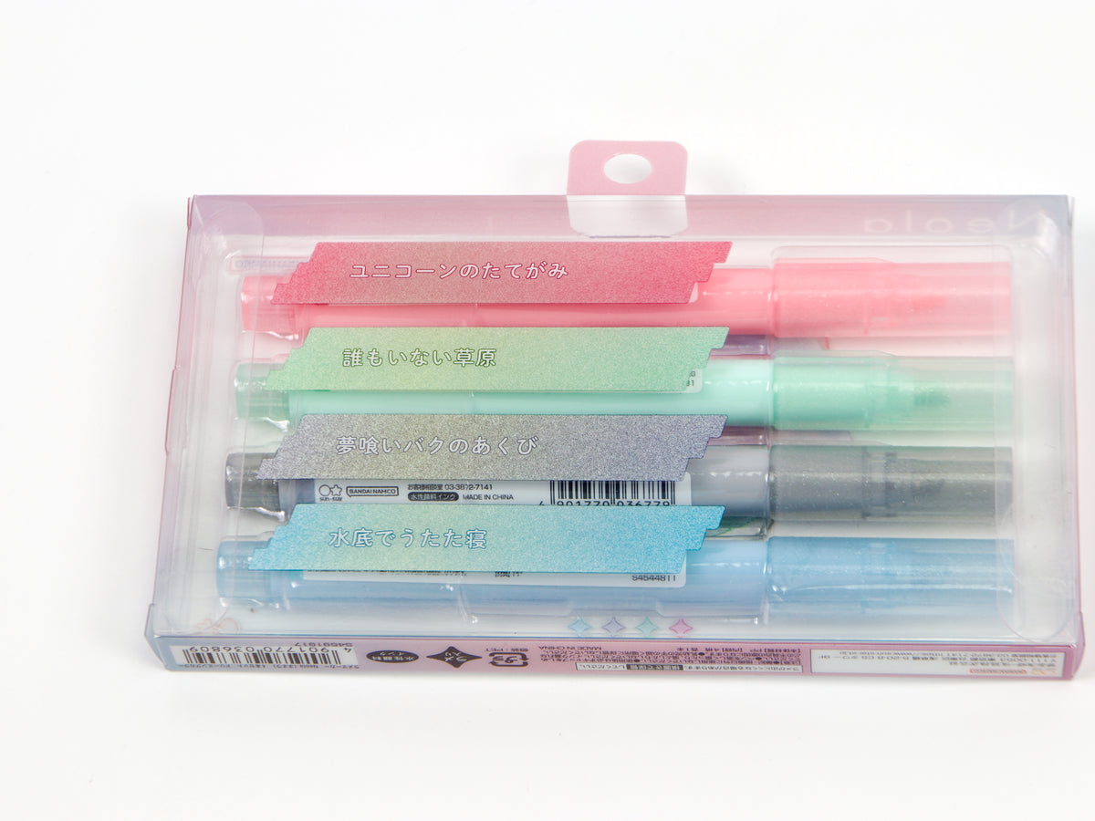 Sun-Star Neola Glitter Marker 4 Color Set