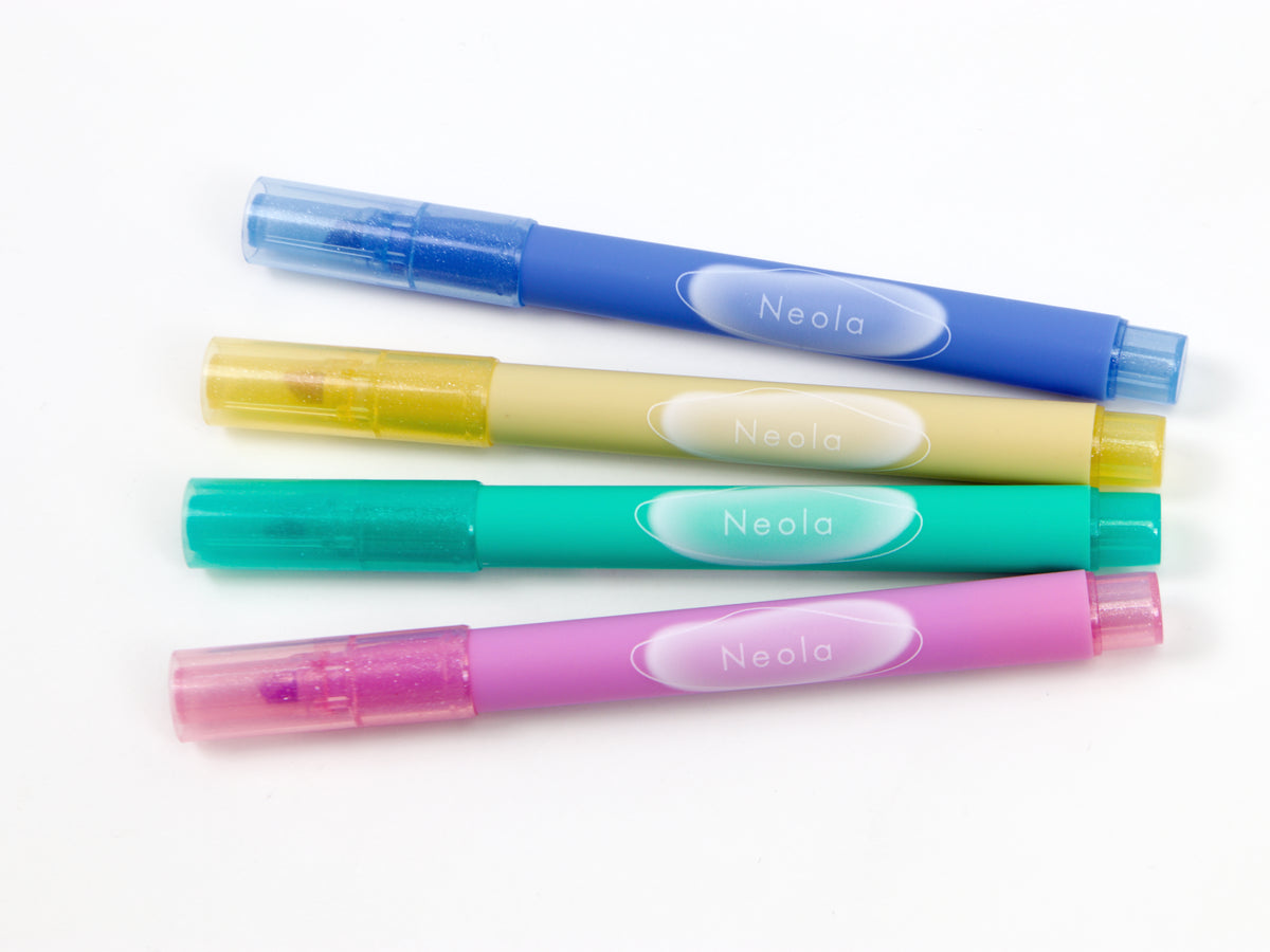 Sun-Star Neola Glitter Marker 4 Color Set