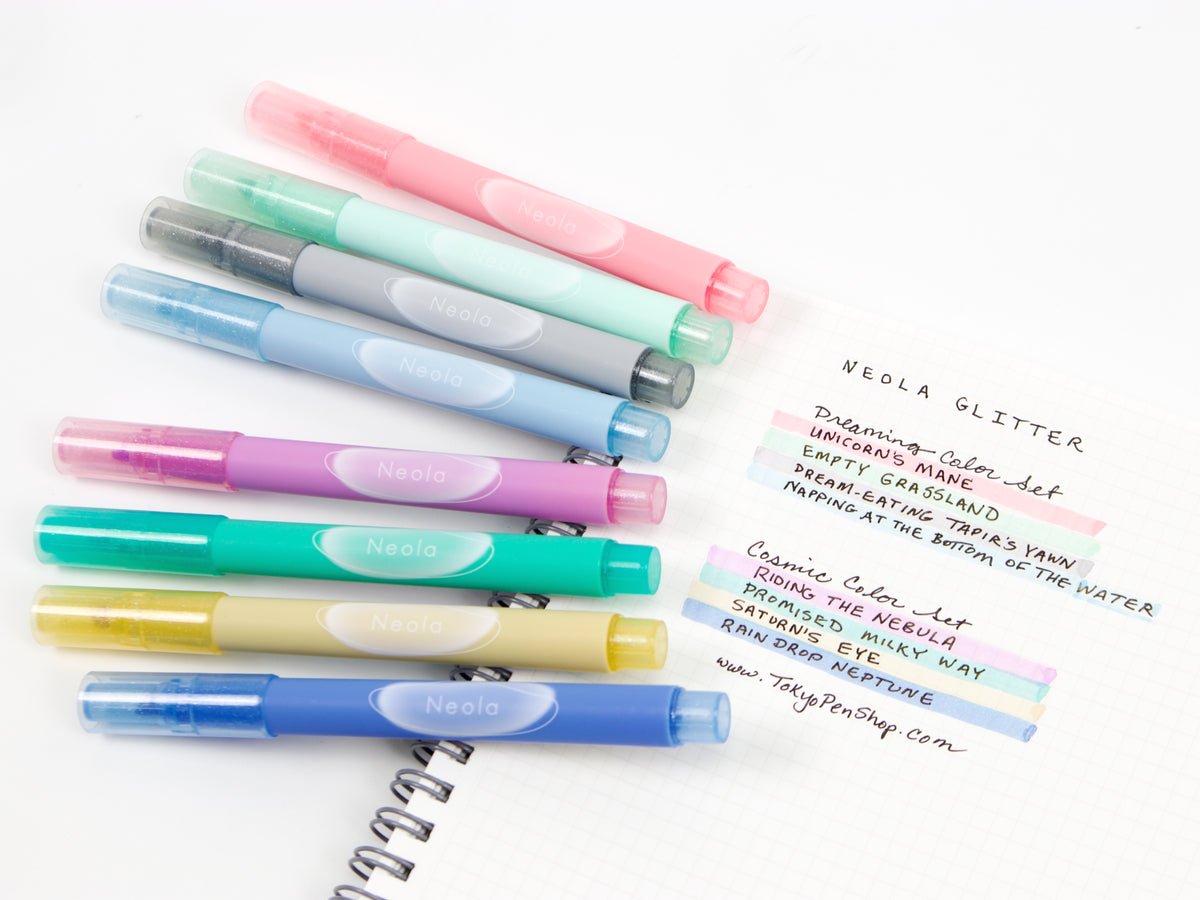 Sun-Star Neola Glitter Marker 4 Color Set