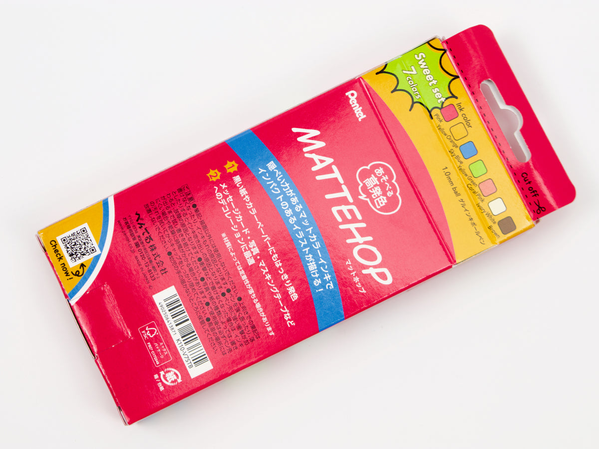 Pentel Mattehop 7 Color Set