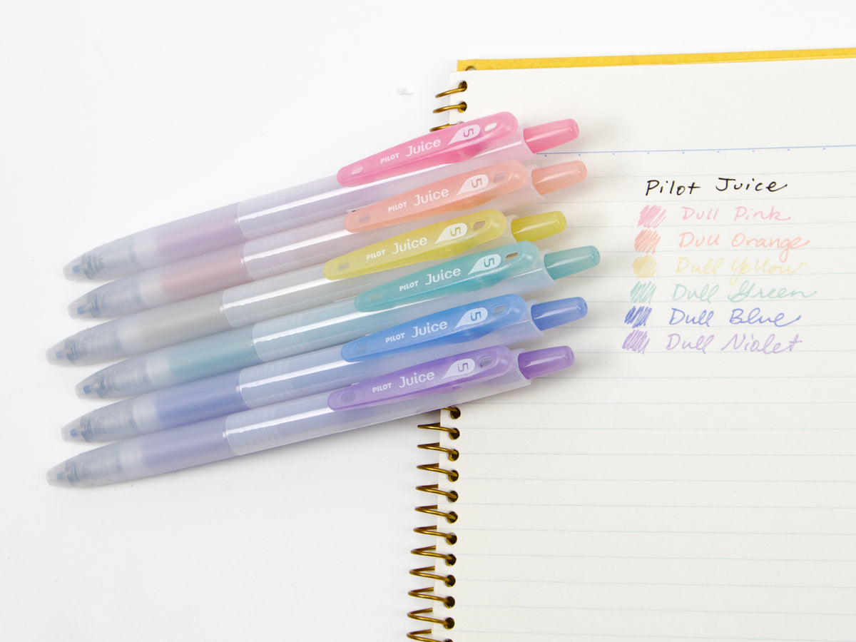 Juego de colores en tonos apagados de Pilot Juice