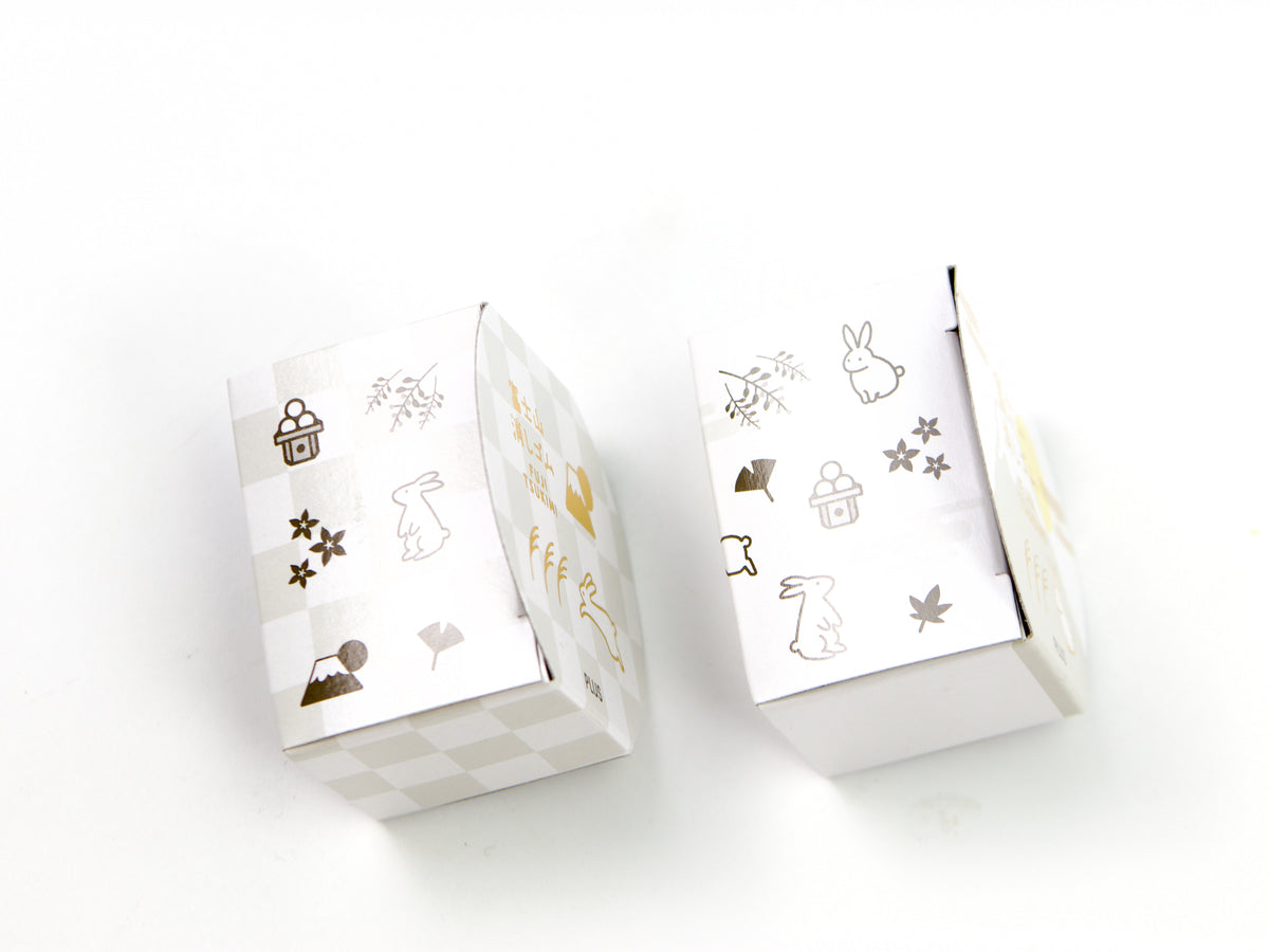 Plus Air-In Moon-Viewing Mt. Fuji Eraser Set