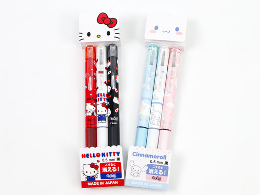 Sanrio Frixion Ball Knock 3 Pen Set
