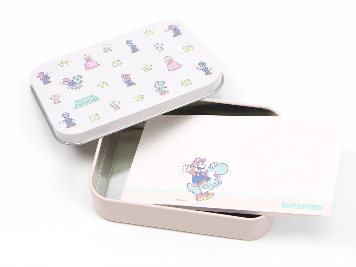 Super Mario Tin with Memo Paper