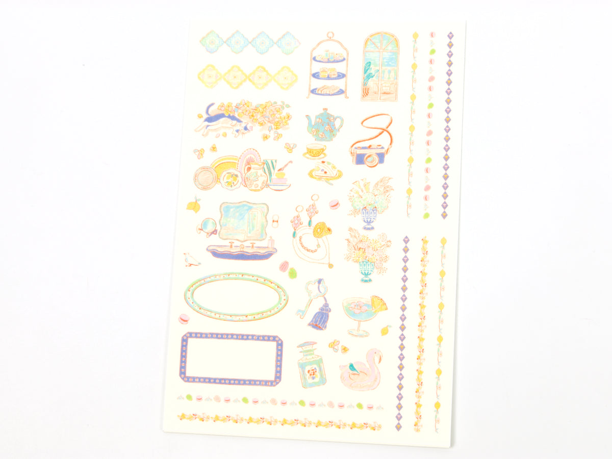 Midori Yuru Log Writeable Stickers