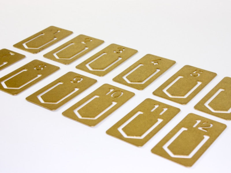 Clips de números de latón de Traveler's Company