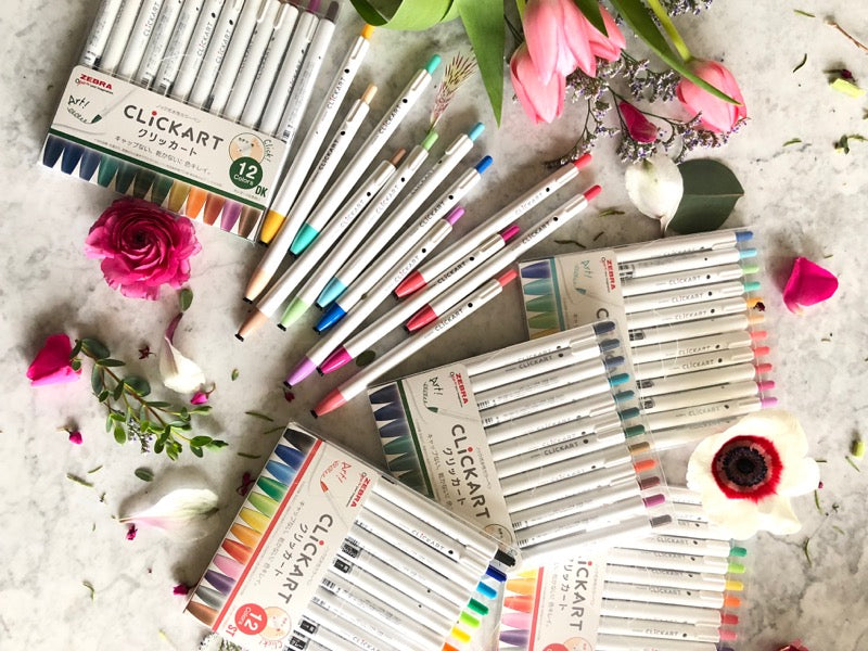 Zebra Click Art 12 Color Set