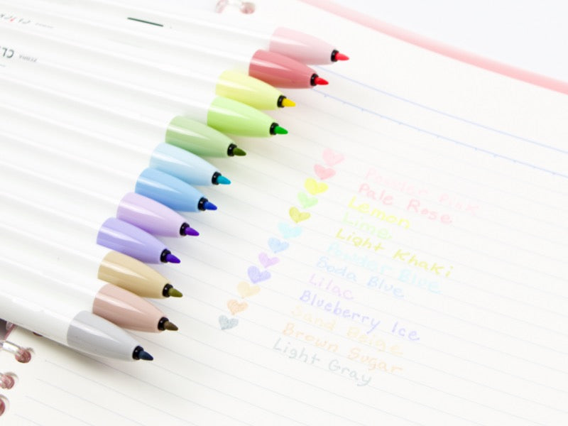 Zebra Click Art 12 Color Pale Set