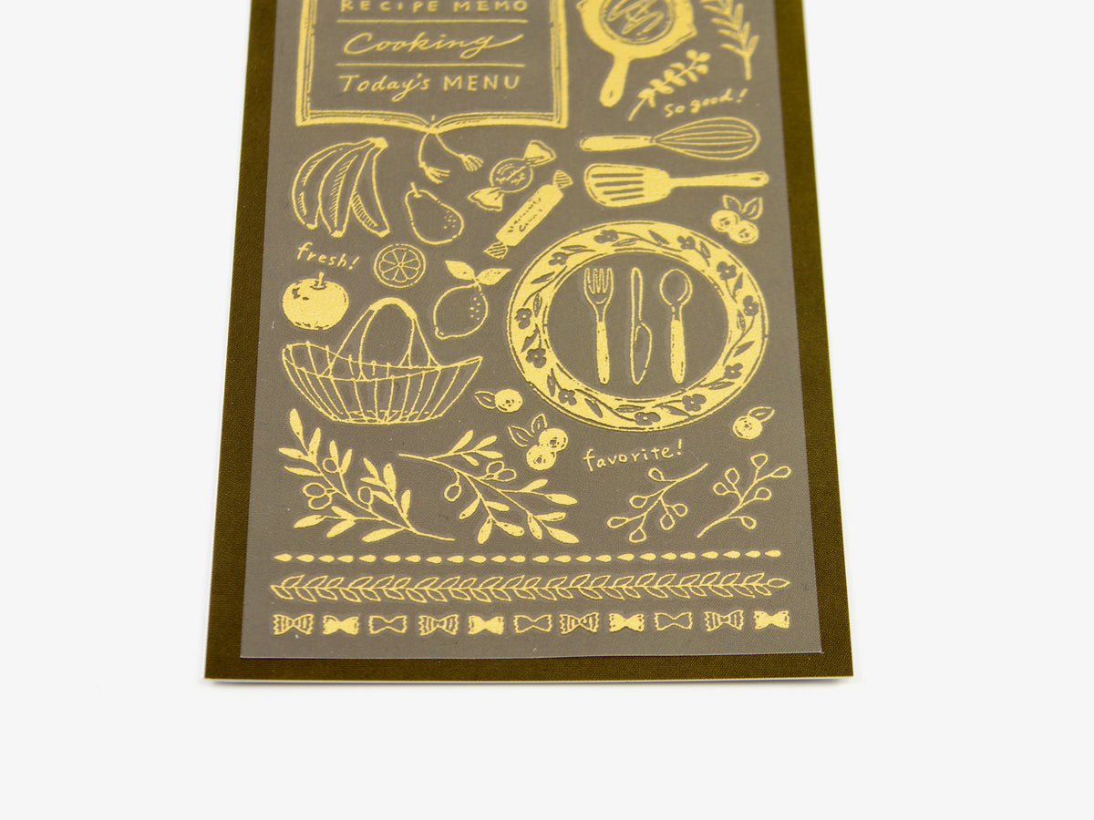 Autocollants de transfert en feuille d'or Midori