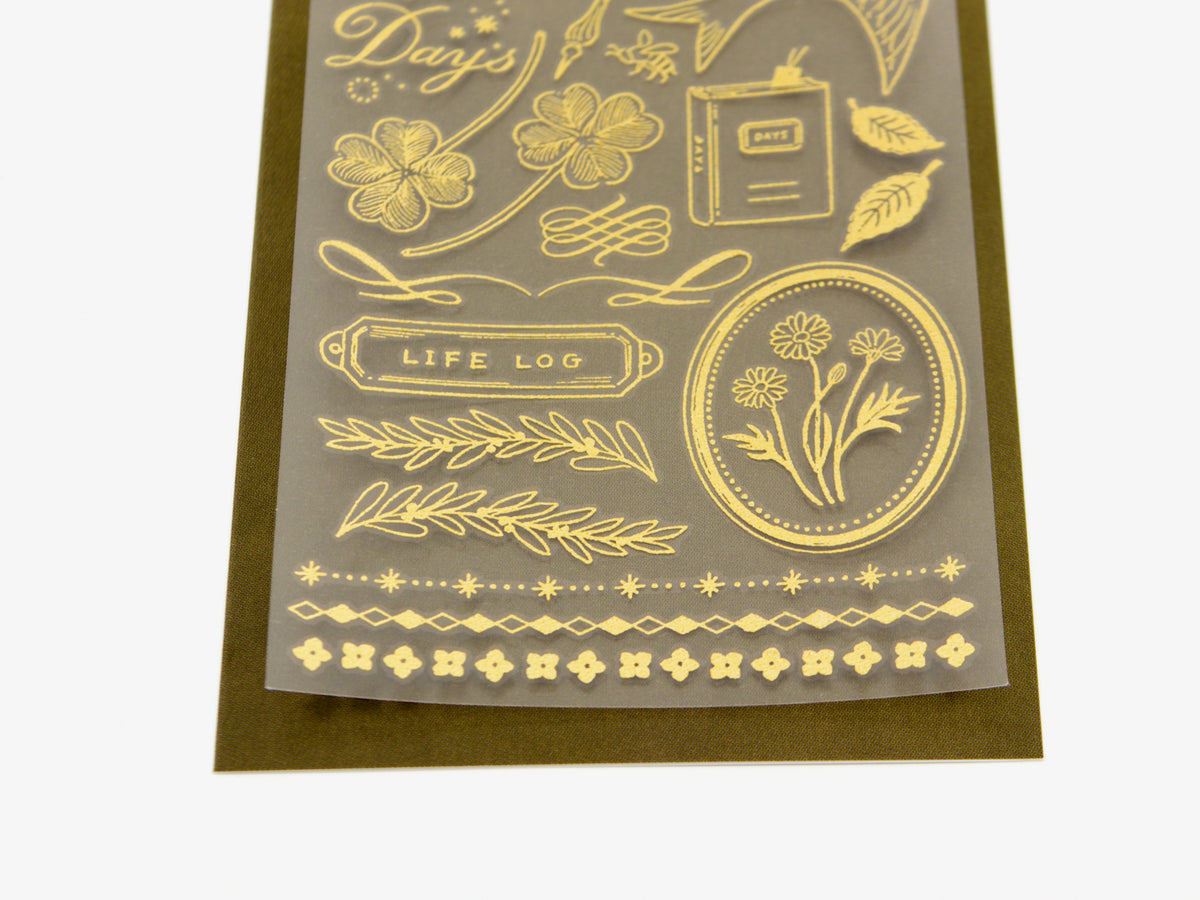Autocollants de transfert en feuille d'or Midori