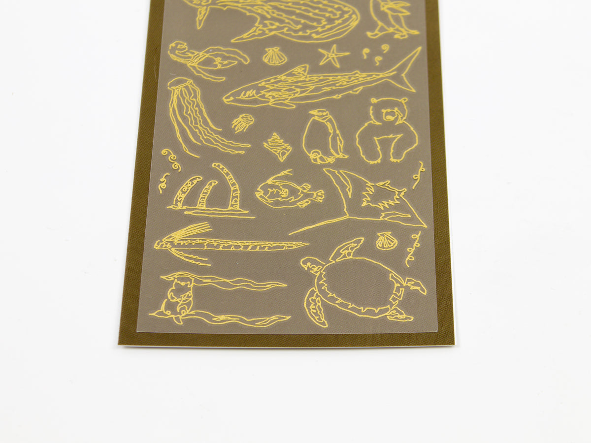 Autocollants de transfert en feuille d'or Midori