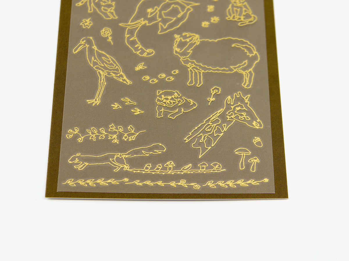 Autocollants de transfert en feuille d'or Midori