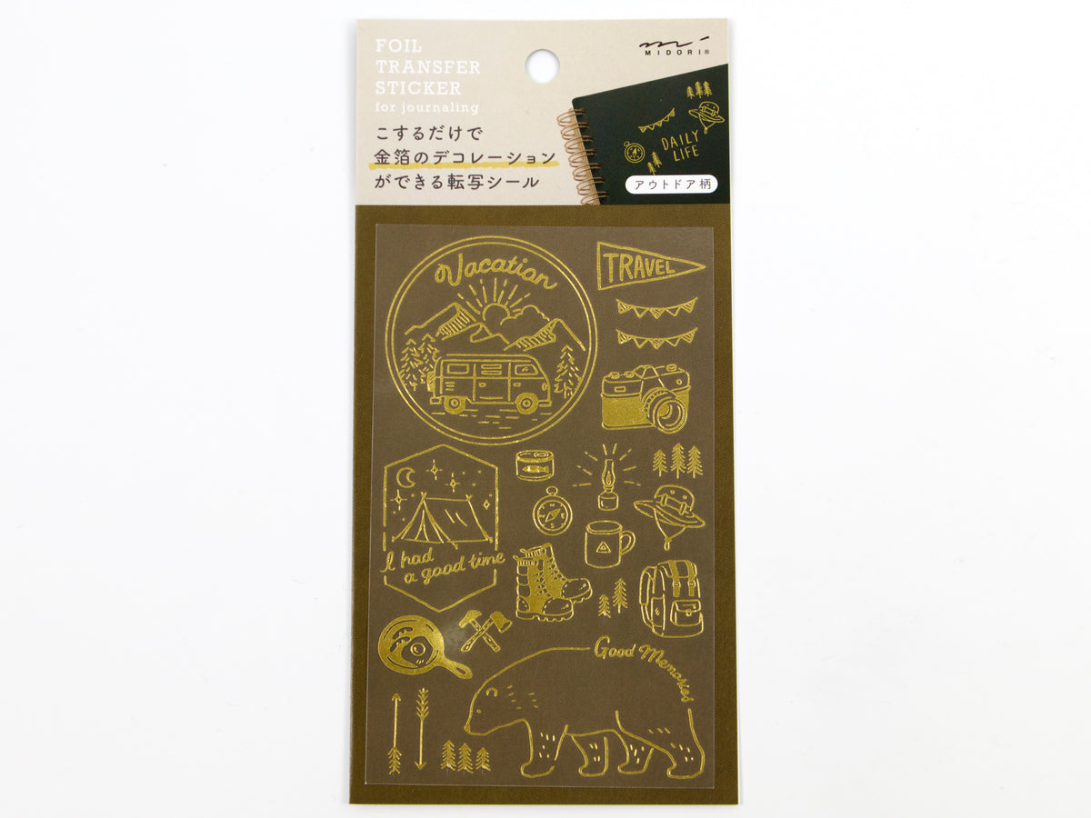 Autocollants de transfert en feuille d'or Midori