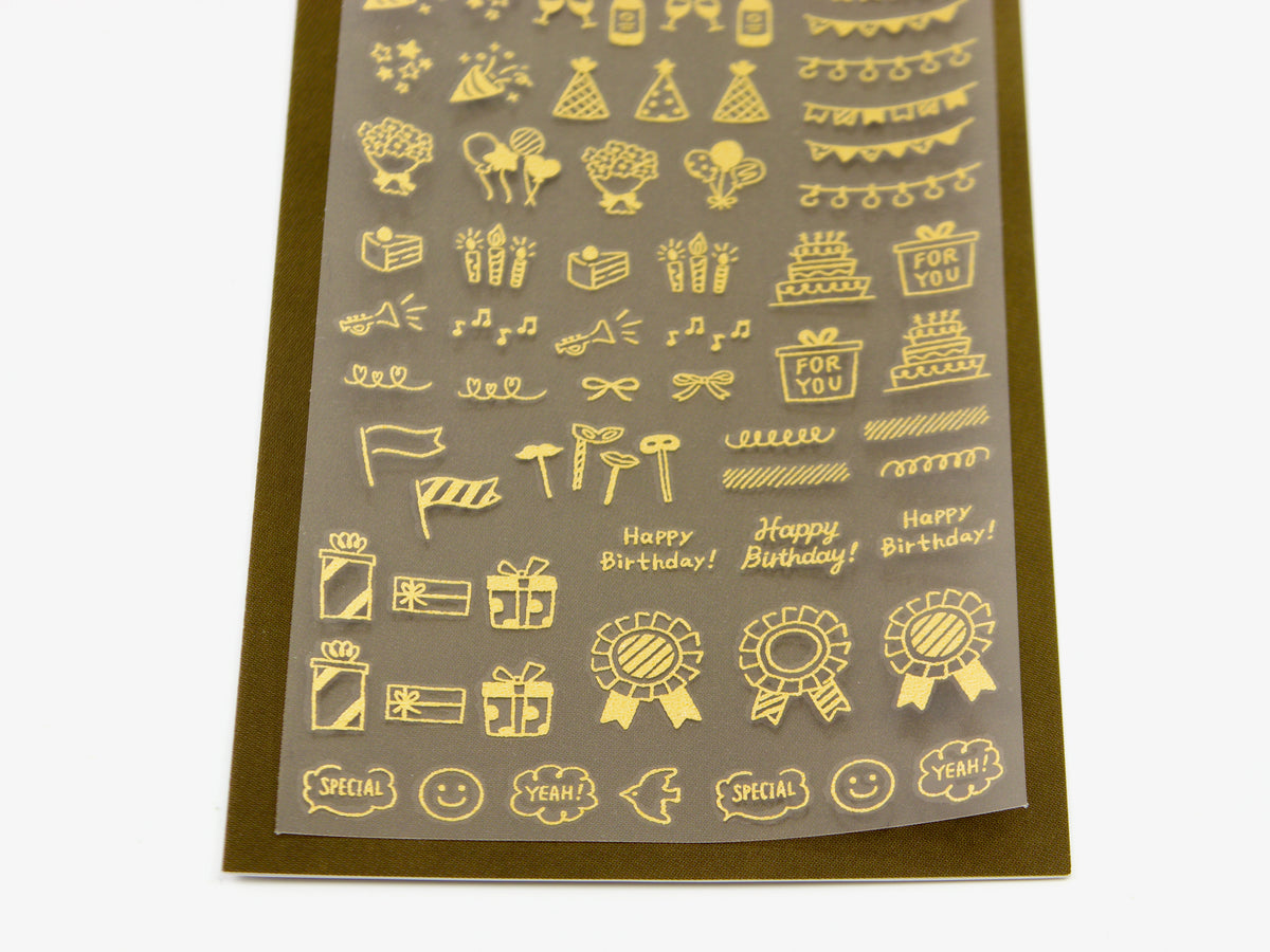 Autocollants de transfert en feuille d'or Midori