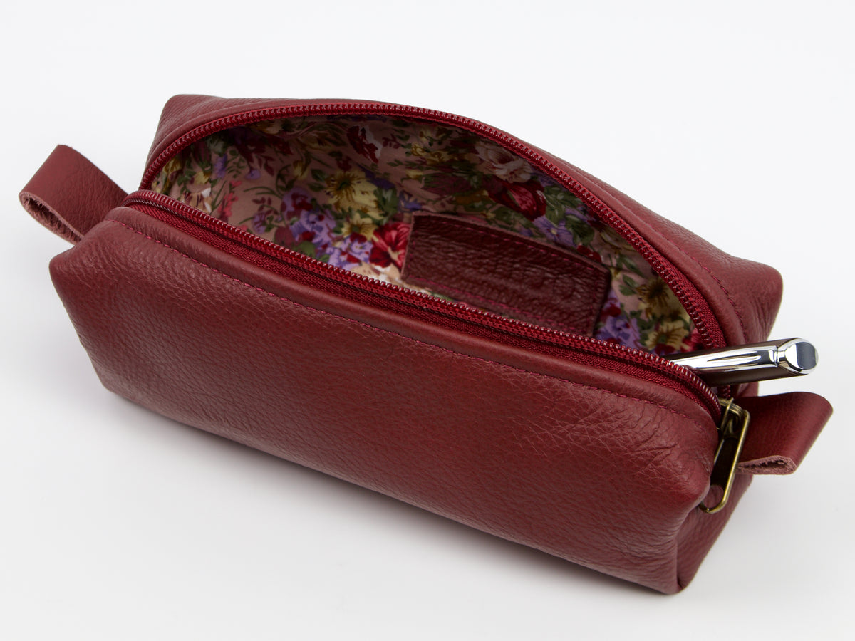 Estuche para bolígrafo Milloo Rec en color burdeos