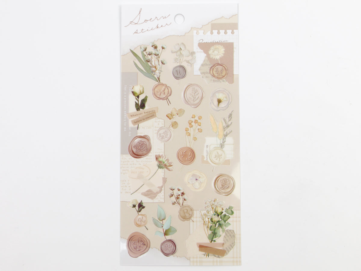 Autocollants floraux pour sceau de cire Mind Wave