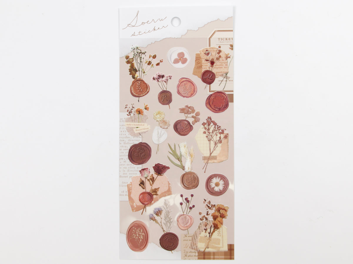 Autocollants floraux pour sceau de cire Mind Wave