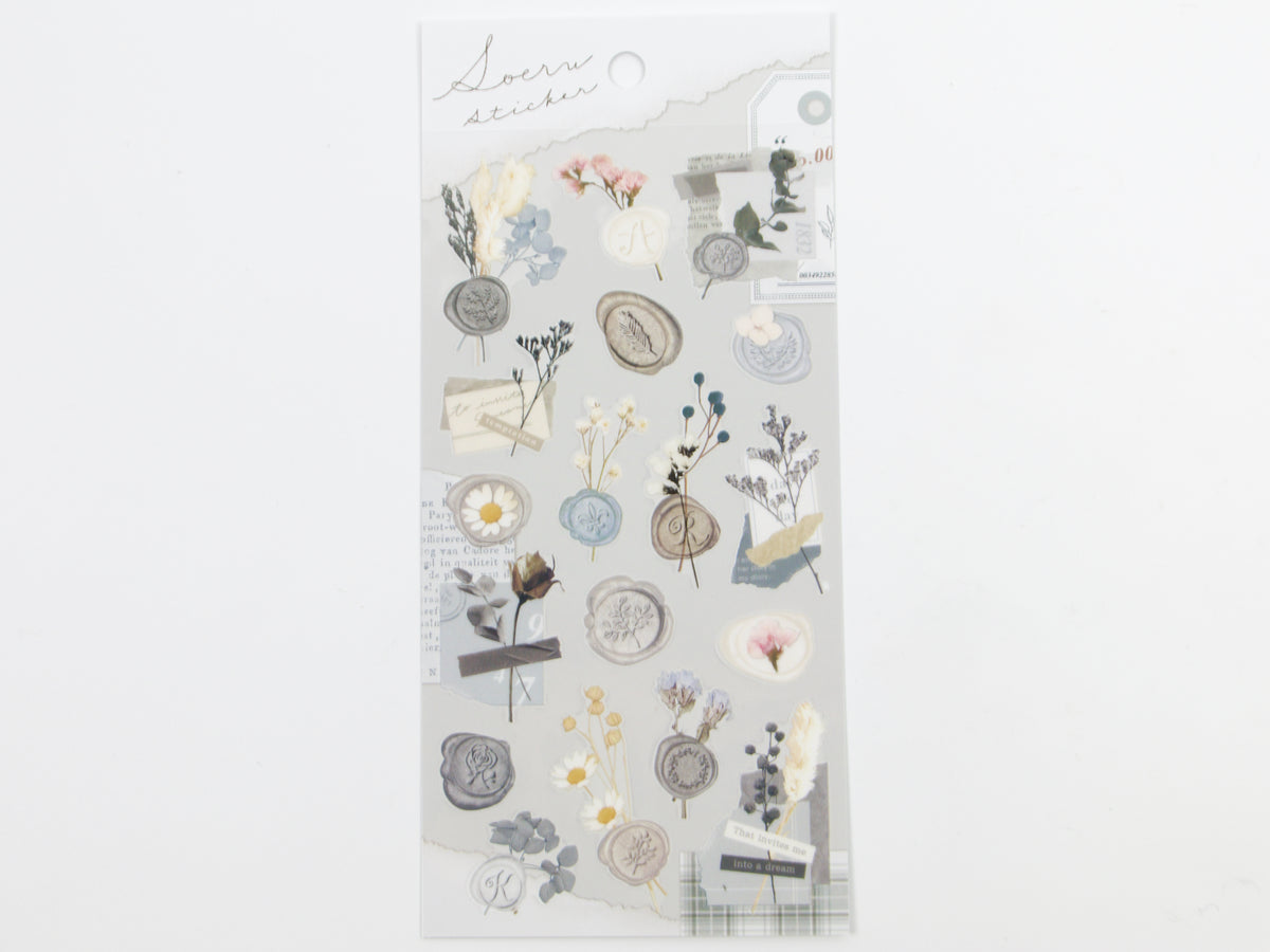 Autocollants floraux pour sceau de cire Mind Wave