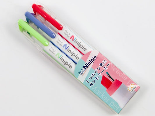 Sun-Star Ninipie BOLD Pen and Marker 3 Color Set