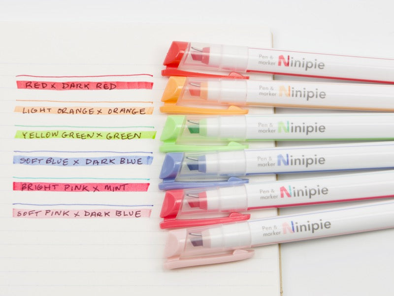 Sun-Star Ninipie BOLD Pen and Marker 6 Color Set