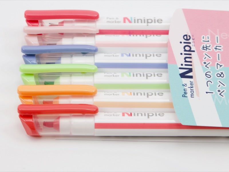 Sun-Star Ninipie BOLD Pen and Marker 6 Color Set